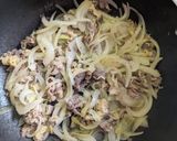 簡単★昼ごはんや晩御飯に「白だし牛丼」作り方2写真