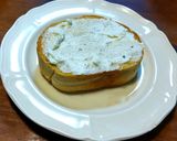 ビーツ由来ピンクのでんぶでクリチトースト作り方1写真