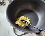 バナメイエビと明太子の豆乳クリームパスタ作り方2写真