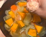 鶏団子とかぼちゃのシチュー作り方7写真