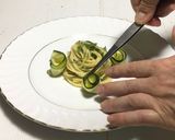 生ハムとズッキーニの冷製パスタ作り方41写真