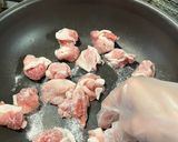 お肉ゴロゴロ、蓮根シャキシャキ炒め作り方1写真