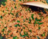 ☆納豆ニラ豚挽肉のそぼろ丼☆ヘルシー♬作り方2写真