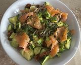 サーモンとズッキーニの冷製パスタ作り方6写真