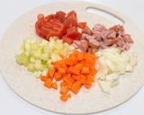 フレッシュトマトで作るミネストローネ作り方1写真