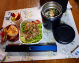 絹厚揚げと薩摩芋と舞茸の味噌汁作り方12写真