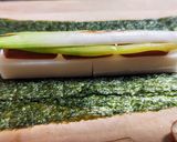 餅チーズ海苔のライスペーパー焼き作り方1写真
