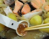 道産子の味?☆ほっこり鮭じゃが♪石狩鍋風作り方17写真