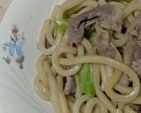 簡単★昼食！豚肉とキャベツの焼きうどん作り方5写真
