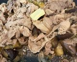 豚小間肉となすの香ばしバター醤油炒め作り方7写真