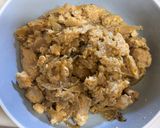 親子丼リメイク春巻き（紫蘇入り）作り方1写真