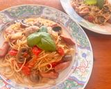 お昼ご飯♡行列のない我が家でトマトパスタ作り方4写真