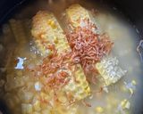 とうもろこしと桜えびの土鍋ごはん作り方2写真