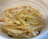 鶏むね肉とヤーコンのマヨカレー炒め。作り方2写真