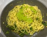 パクチーと干し小エビのペペロンチーノ風作り方8写真