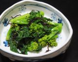 ５分で完成！時短簡単☆菜花の塩昆布和え作り方8写真