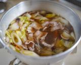 冬野菜と豚肉のにゅうめん作り方5写真