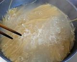 和風豆乳クリームパスタ（豆苗入り）作り方1写真