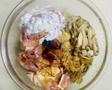 ワンボウルレンジ白菜と鶏もも肉のあんかけ作り方4写真