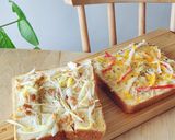 簡単☆いぶりがっこタルタルでパングラタン作り方2写真