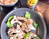 鶏胸肉と舞茸のオイマヨ炒め作り方5写真