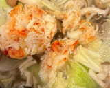 簡単・白菜としめじとカニ缶の中華あんかけ作り方2写真