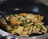 厚揚げときゅうりときのこのオイスター炒め作り方4写真