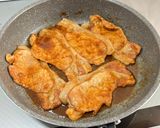 豚肉の味噌ダレ焼き😃作り方2写真