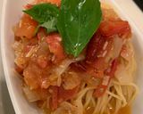 簡単夏向けパスタ　ツナトマトカッペリーニ作り方6写真