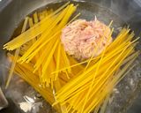 ツナ卵のワンパンパスタ⭐︎ピーナッツバター作り方2写真