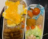 レンジソースチキンカツ味オムライス弁当作り方17写真
