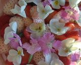Lovery flower strawberry cake作り方2写真