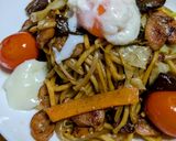 うまかにんにく~たまトマ焼きそば作り方5写真