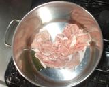 煮込みうどん♪簡単三つ葉ゴボウ豚肉作り方3写真