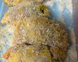 鶏ささみの青じそ明太チーズカツ(ふき)作り方5写真