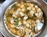 きのこと山菜水煮のあんかけうどん作り方5写真