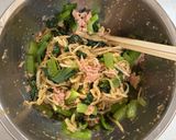小松菜と切り干し大根のごま味噌サラダ作り方4写真