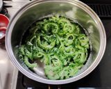 ほのかな苦み　ゴーヤのきんぴら風作り方6写真