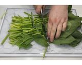 ほうれん草とブロッコリーの豚肉炒め★動画作り方1写真