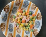 レンジ簡単ミラノ風ドリア味オムライス弁当作り方1写真