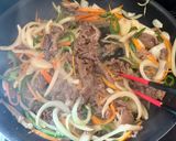 コストコのプルコギで焼きうどん作り方2写真