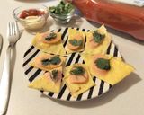 魚肉ソーセージのオープンオムレツ作り方6写真