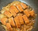 簡単！大盛りカツ丼💯スプーンでパクっと😋【8分】作り方4写真