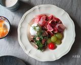 いちじくと生ハムのブッラータサラダ作り方5写真
