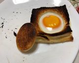 目玉焼きトースト作り方4写真