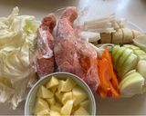 お野菜7種栄養満点!石狩鍋風煮作り方1写真