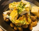 毎日の納豆●with玉子と豆腐の炒めもの作り方1写真