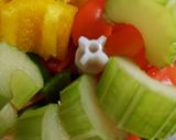 新玉葱でカラフル野菜の食べるドレッシング作り方2写真