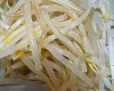 ごま油香る♡鶏ともやしナムルのさっぱり温うどん作り方1写真