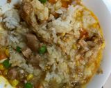 レンジクリーミーピリ辛シーフード炒飯弁当作り方8写真